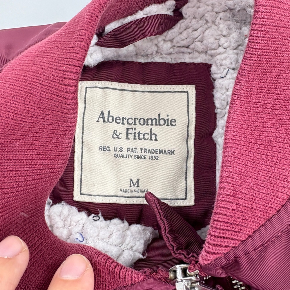 Abercrombie & Fitch Maroon Jacket - Picture 2 of 9